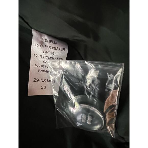 Teddy Coat Forest Green Ellos Womens Plus Size Double Breasted 3X - Picture 7 of 8